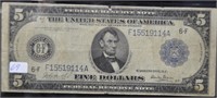 1914 FIVE DOLLAR
