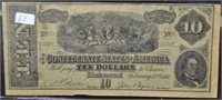 1864 10 DOLLAR THE CONFEDERATE STATE AMERICAN