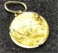 LIBERTY GOLD COIN CHARM