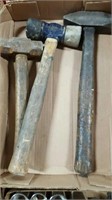 Flat of 3 hammers