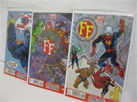 COMIC BOOKS - FF FANTASTIC FOUR 4 #1 to #3 ISSUES
