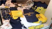 University of Michigan large T-shirt assortment