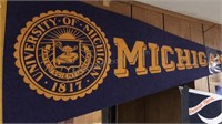 University of Michigan Pennant hanging in