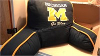 Michigan go blue backrest pillow 32” x 16” x 16”