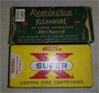 Shells 38 Remington and Super X 38 centerfire