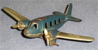 Vintage small metal plane