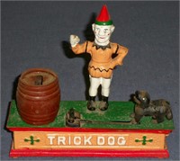 Trick Dog Cast Iron bank