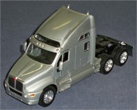 Silver Overcab Semi truck