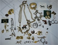 Costume Jeweley - Assorted Equine Jewelry -