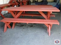 Picnic table with bench
