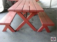 Picnic table with bench