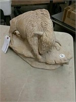 Buffalo sculpture