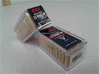 > 100 rounds CCI Maxi mag 22 wmr hollow-point ammo