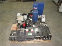Assorted Breakers and Electrical Parts-