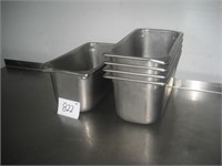 Lot of 5 Stainless Foood Containers
