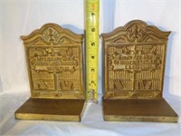 Bradley & Hubbard Shakespeare & Browning Bookends