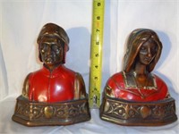 Bronze ?  Dante & Beatrice Bookends