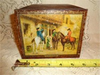 Early American Scenes on Biscuit Tin