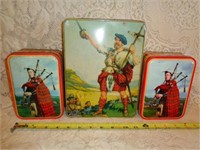 3 Scottish Theme Tins