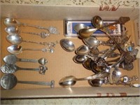 Large Lot of Collector Spoons including Pewter