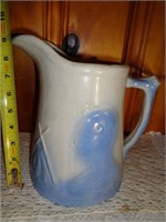Blue & Gray Lincoln Pitcher