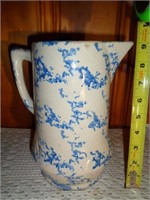 Sponge Blue Pitcher