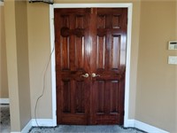 Double Wood Doors