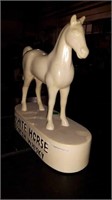 "WHITE HORSE" CERAMIC HORSE 8" X 9"