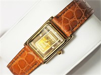 $1800. 1g Gold Diamond Credit Suisse Watch