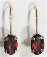 $250. 10K Garnet Earrings