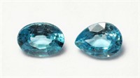 $200. Blue Zircon Gemstones