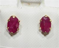 $250. 10K Ruby Earrings
