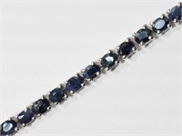 $1200. SS Sapphire Bracelet