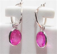 $1670. 14K Ruby Earrings