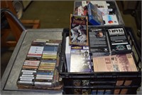 HUGE QTY VHS & MUSIC CASSETTES ! -EW