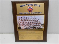 1969 New York Mets World Champions Plaque