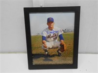 Signed and Framed Mets Duffy Dyer Picture