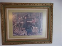 Framed Civil War theme print