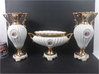 Garniture de cheminée en porcelaine (Italy)