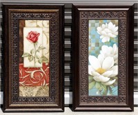 Pair of Floral Prints in Gorgeous Frames