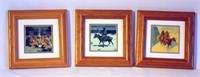 3 Framed Small Prints of Native American Indians