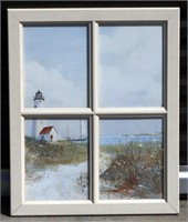 Beach Print in Window Frame
