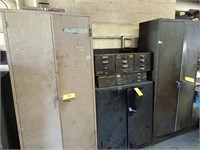 LOT (3) 2-Door Metal Cabinets
