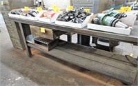 LYON 8' Heavy Duty Steel Topped Work Bench