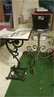 Beautiful set of small wrought iron tables