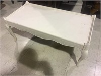 WHITE PAINTED COFFEE TABLE