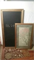 Lot of 2 framed items