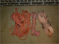 Lot of 4 extension cords