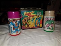 Vintage lunch box super heroes