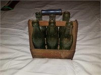 Drink coca cola crate with bottles